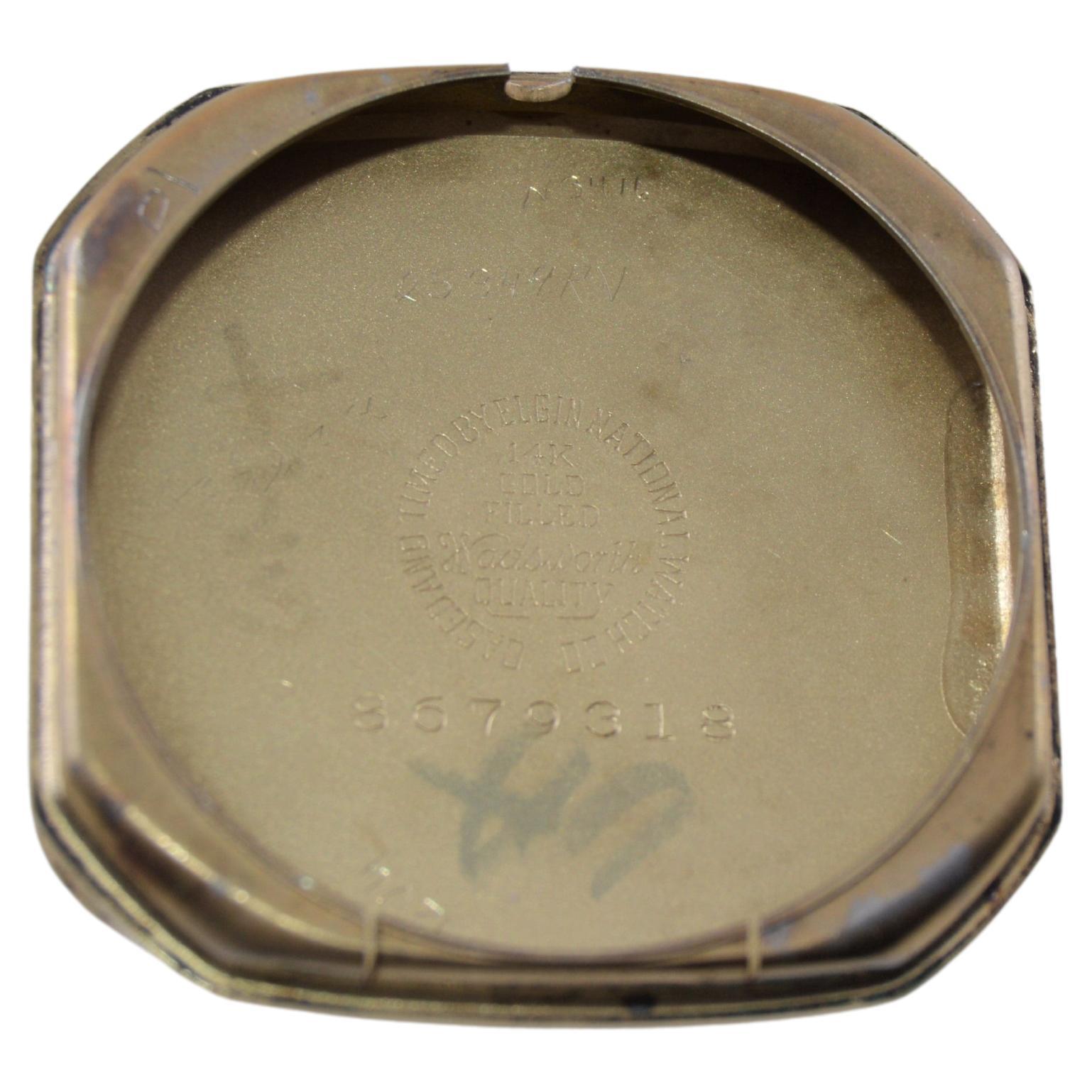 Elgin Yellow Gold Filled Tonneau Shape Watch Circa 1931 with Original Dial 8