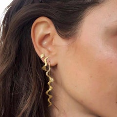 18 Karat Nude Matisse Earring with Top Wesselton VVS White Diamonds