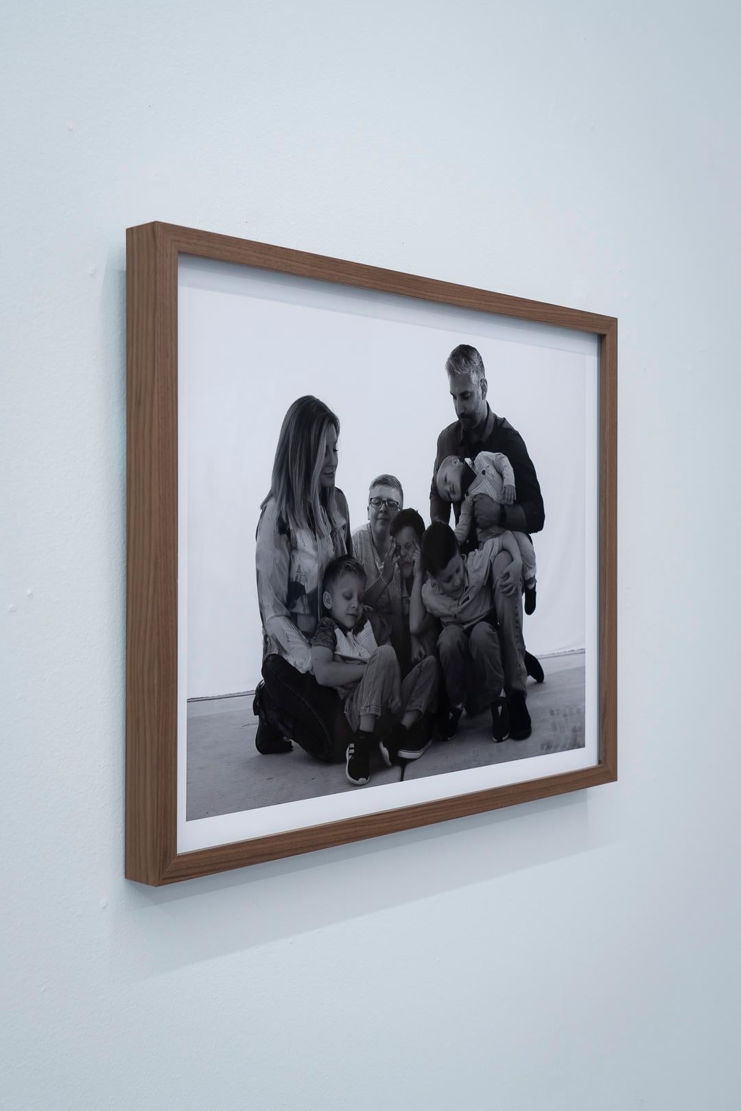 Family Portrait(1/4), Contemporary B&W Photo, Framed Archival Pigment Print - Photograph by Eli Durst