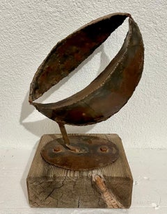1965 Canadian Israeli Art  Brutalist Abstract Welded Steel Sculpture Eli Ilan