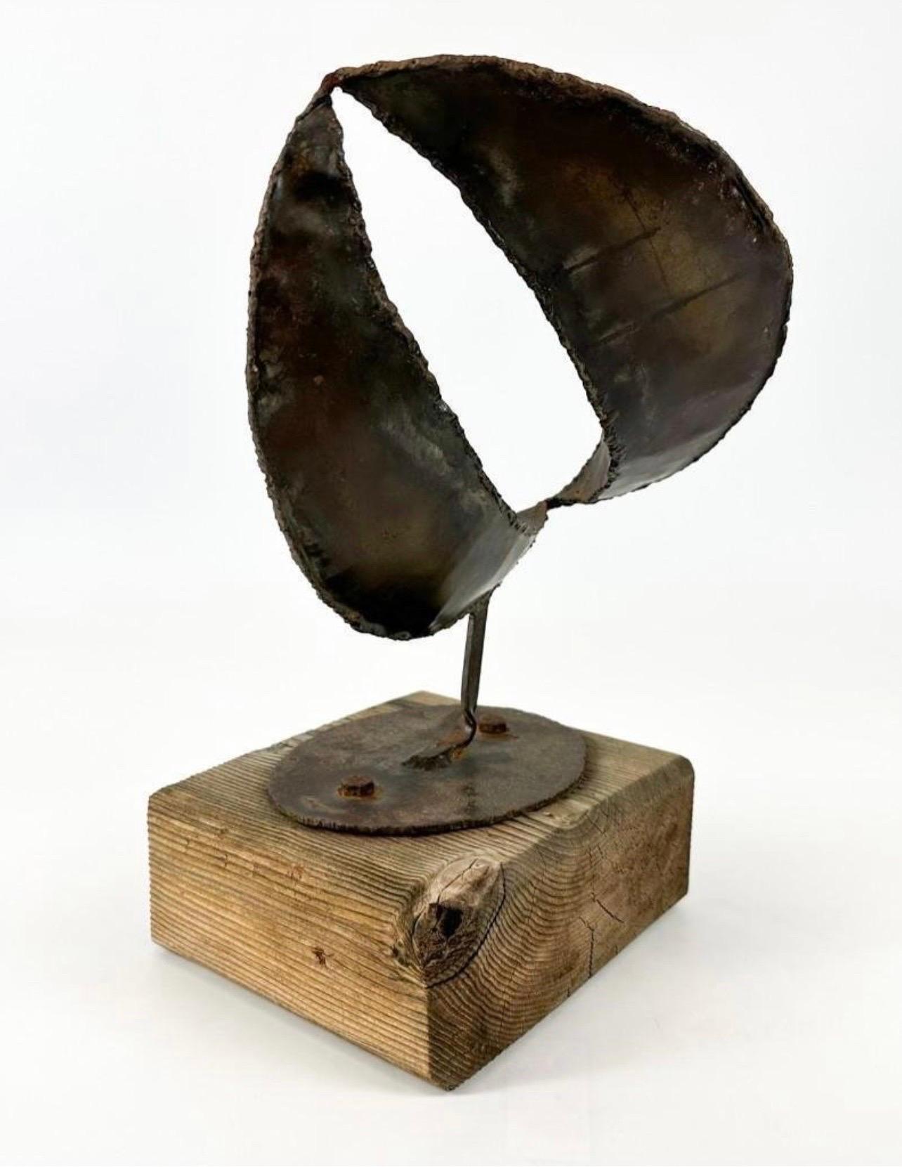 1965 Canadian Israeli Art  Brutalist Abstract Welded Steel Sculpture Eli Ilan For Sale 4