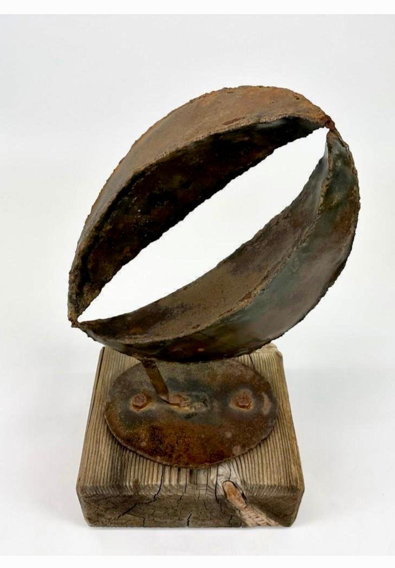 1965 Canadian Israeli Art  Brutalist Abstract Welded Steel Sculpture Eli Ilan For Sale 5