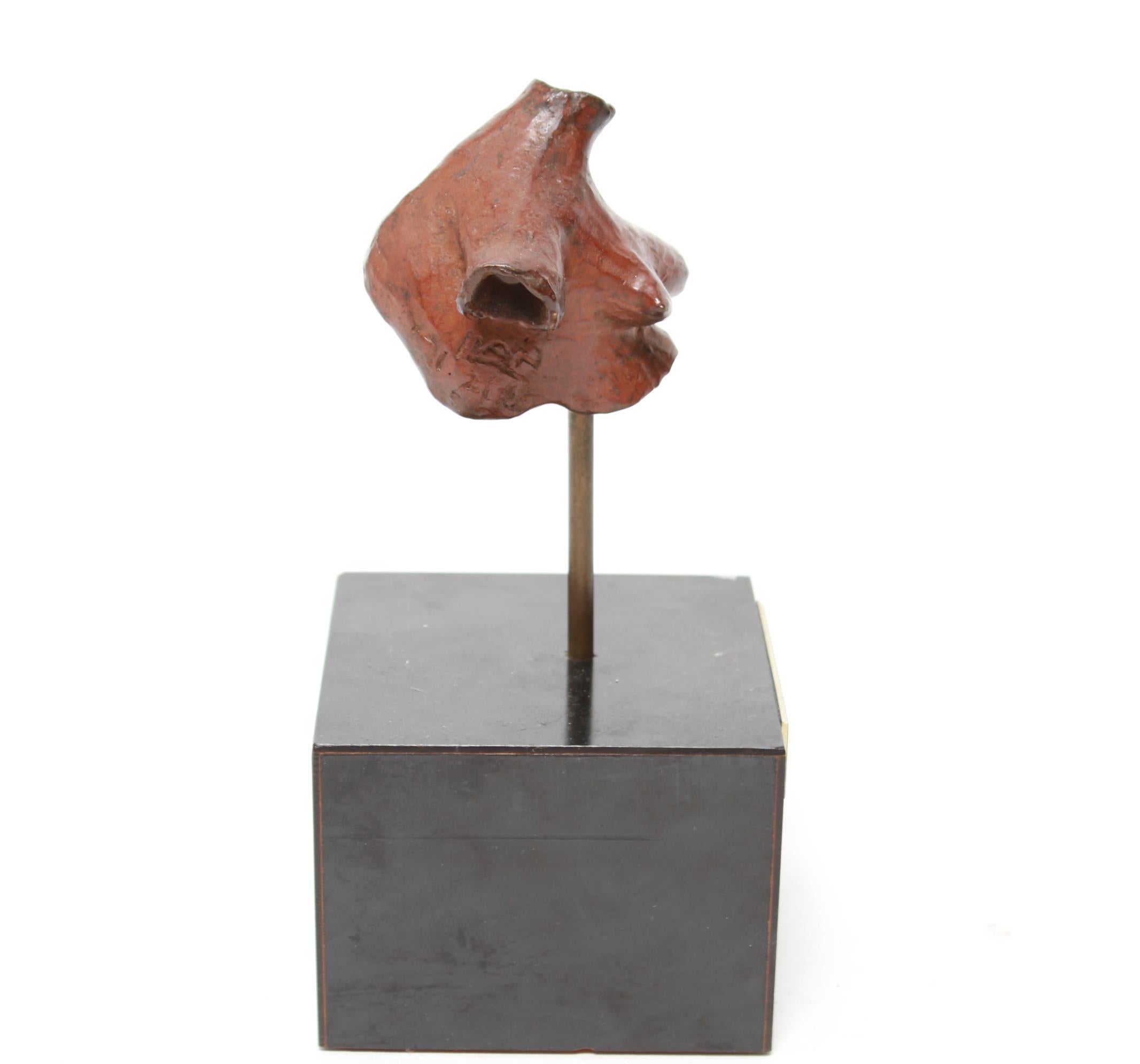 Eli Ilan 'Bust of Esti' Modern Bronze Sculpture Om Base In Good Condition In New York, NY