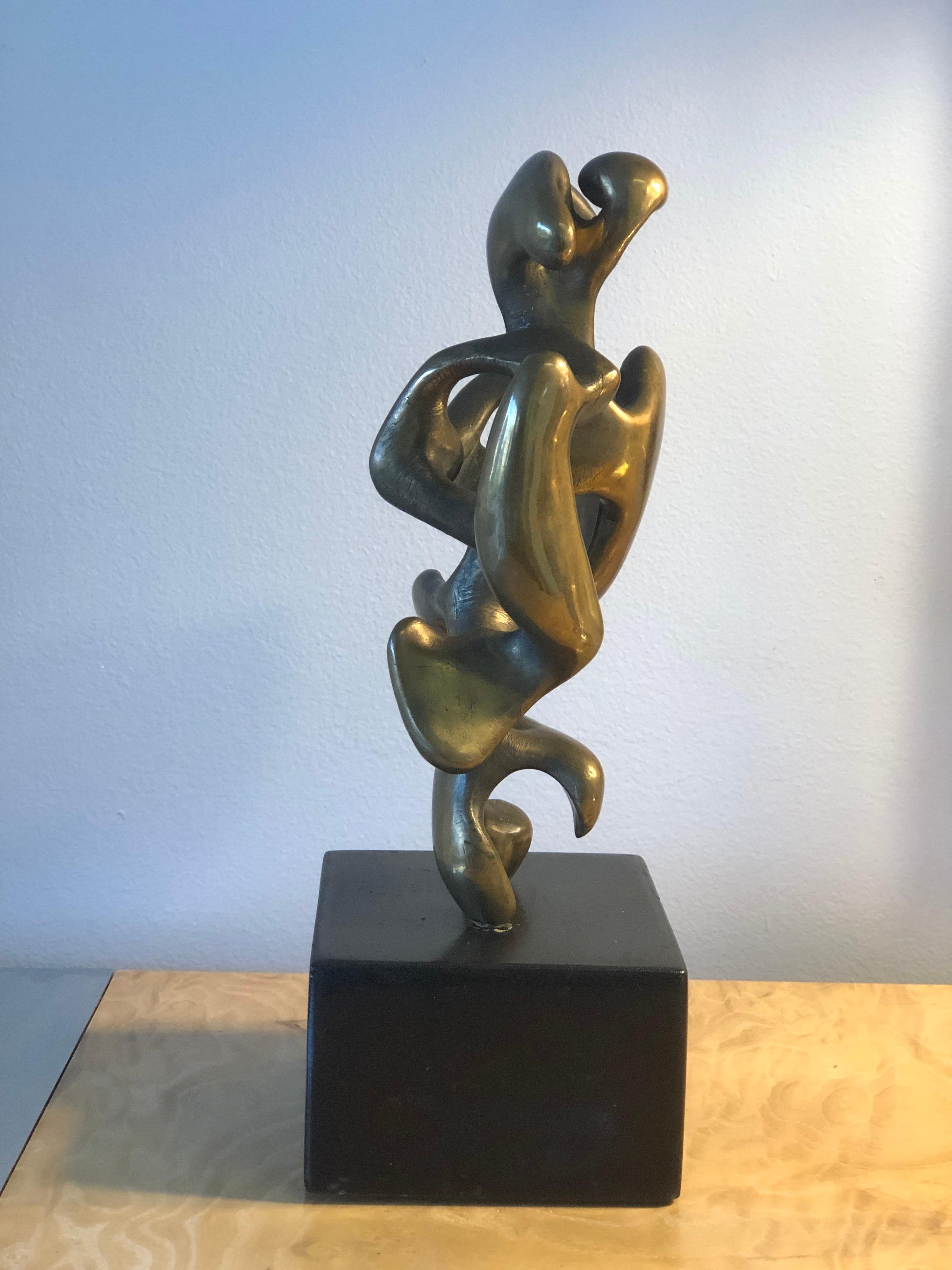 Mid-20th Century Eli Karpel Abstract Bronze Midcentury Sculpture