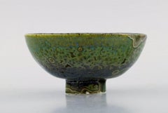 Eli Keller 'B. 1942', Sweden, Unique Bowl in Glazed Stoneware, 21st C
