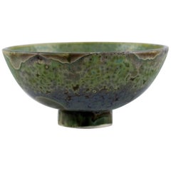 Eli Keller 
B. 1942
, Sweden, Unique Bowl in Glazed Stoneware, 21st C