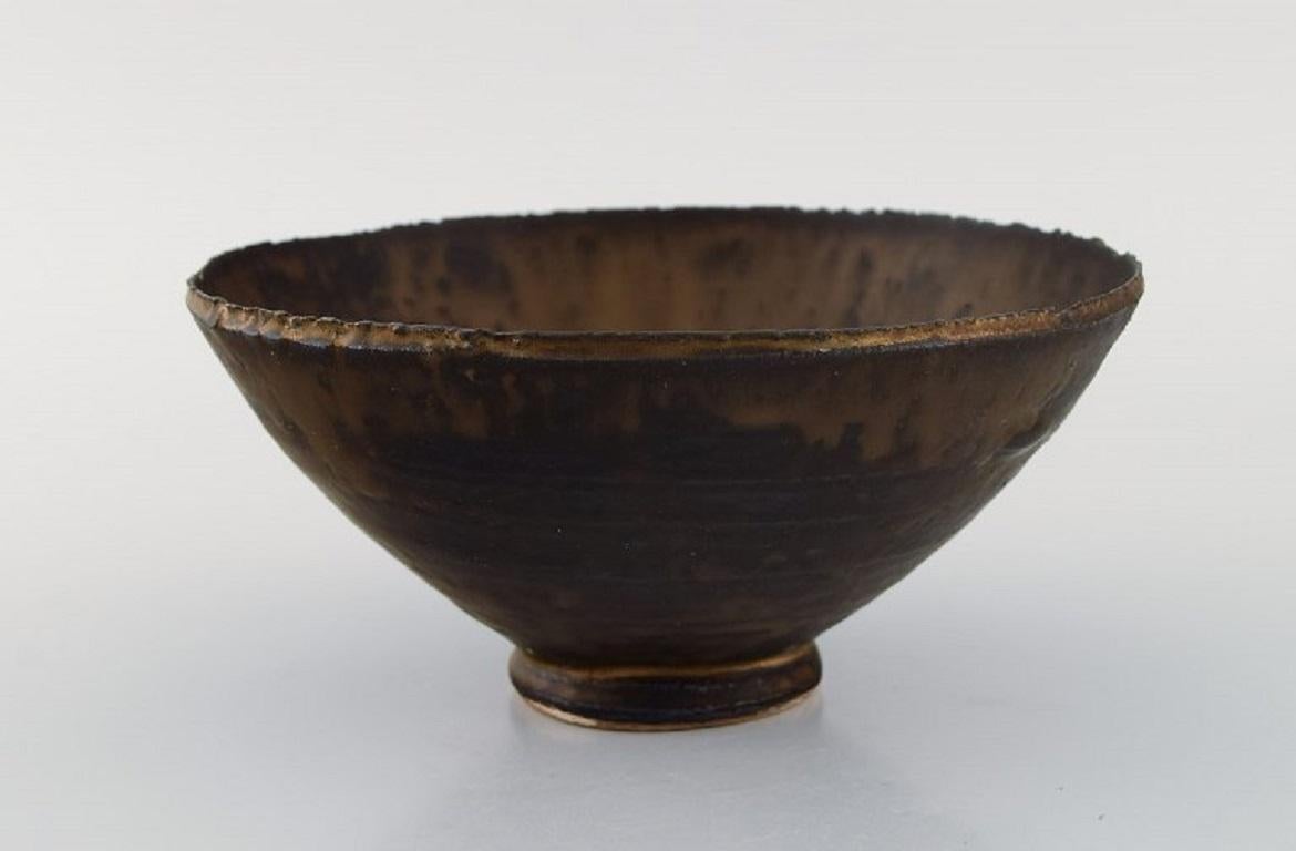 Moderne Eli Keller, Suède, bol unique en grès émaillé, style japonais en vente