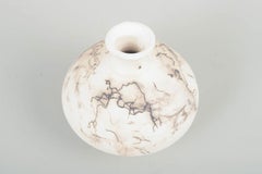 Eli Keller, Germany. Stoneware vase with light glaze and marbled decoration.
