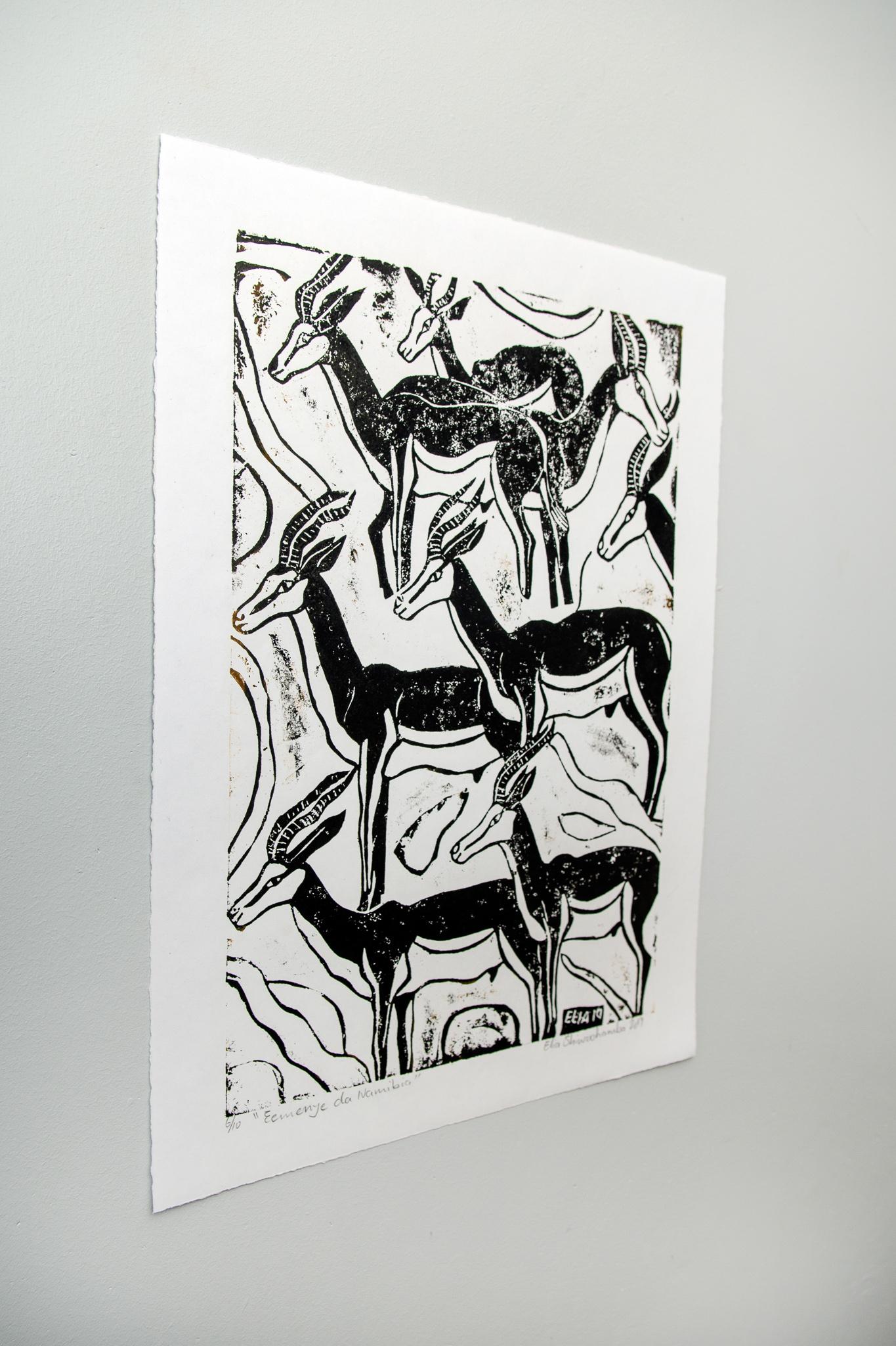 Eemenye da Namibia, Elia Shiwoohamba, Cardboard print on paper For Sale 3
