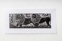 Eenghoshimbali, Elia Shiwoohamba, Linoleum block print