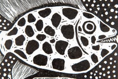 Eeshi, Elia Shiwoohamba, Linoleum block print