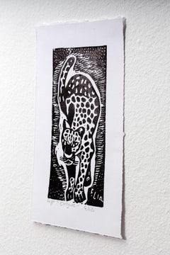 Ongwe, Elia Shiwoohamba, Linoleum block print
