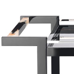 Elia-Wagenwagen aus lackiertem Holz mit Griffen in Corno Italiano, Mod. 4741