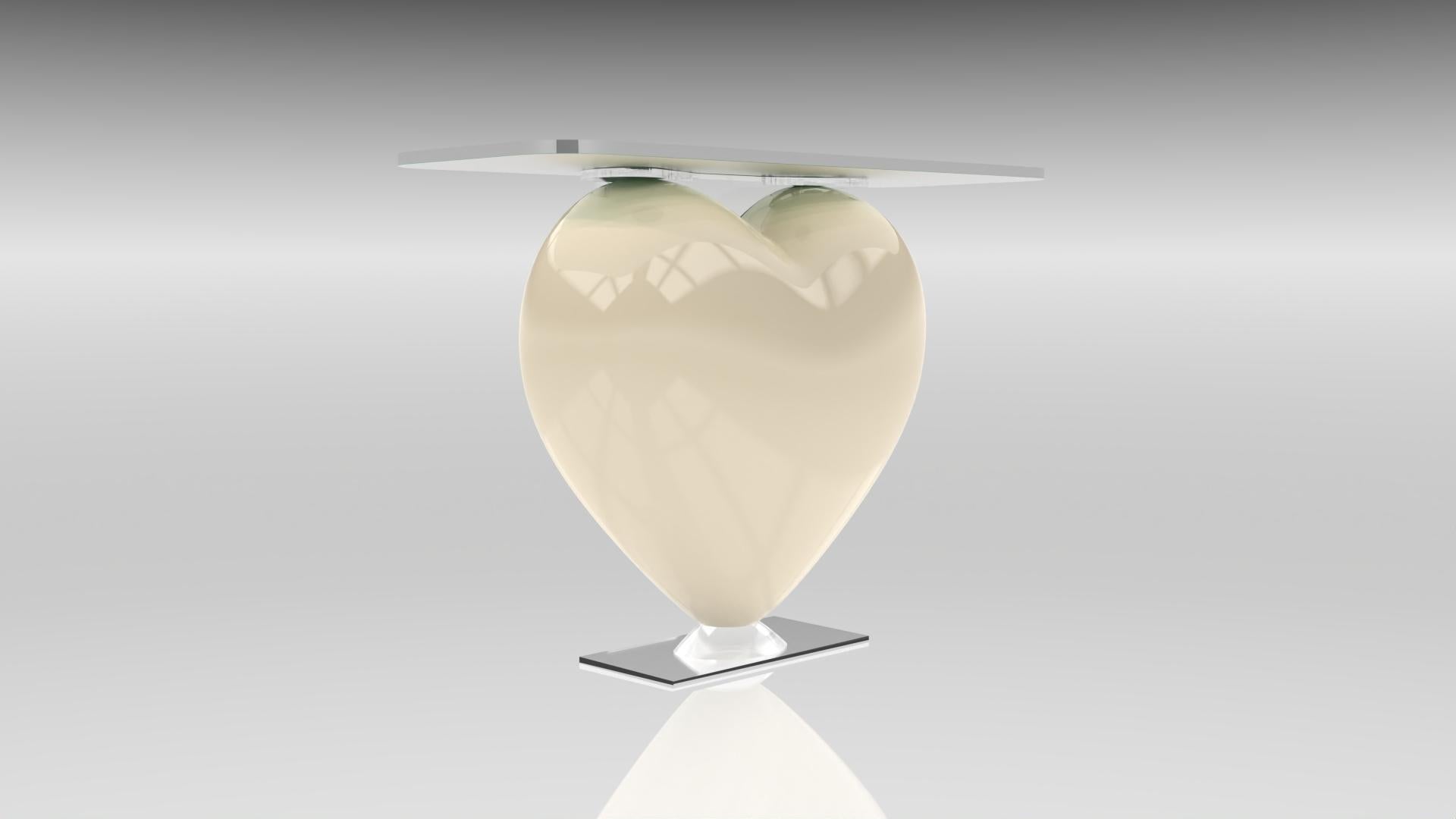 French Console Eliana Porcelaine White For Sale
