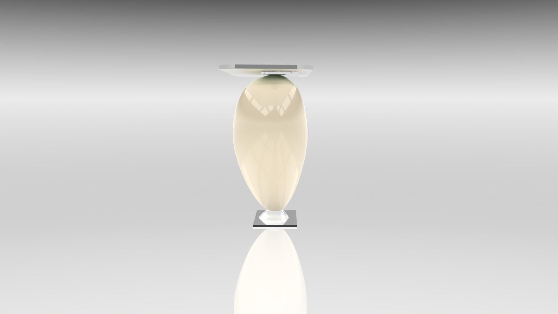 Contemporary Console Eliana Porcelaine White For Sale