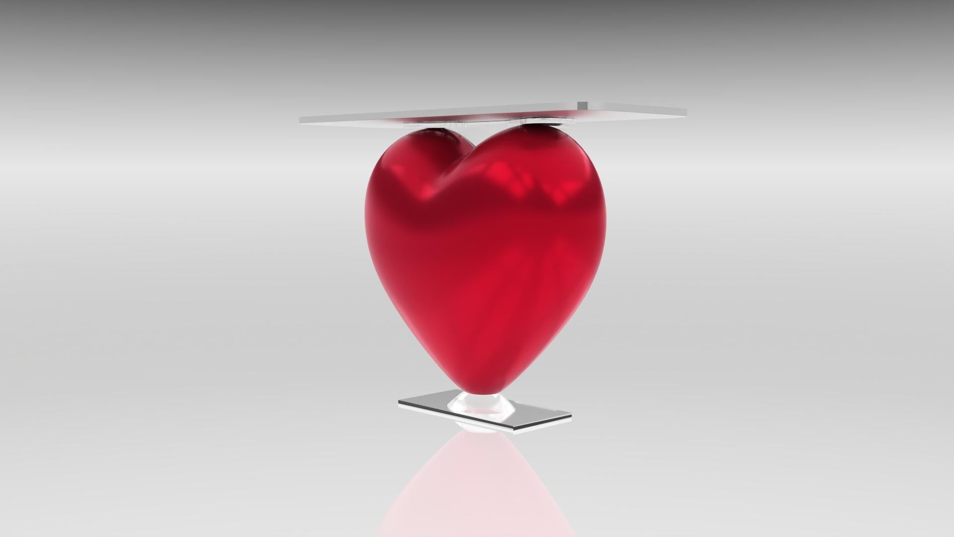 Console Eliana Umbrian Red In New Condition For Sale In VALENCE, FR