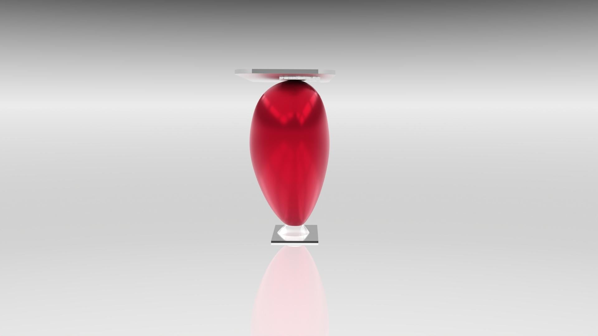 Contemporary Console Eliana Umbrian Red For Sale