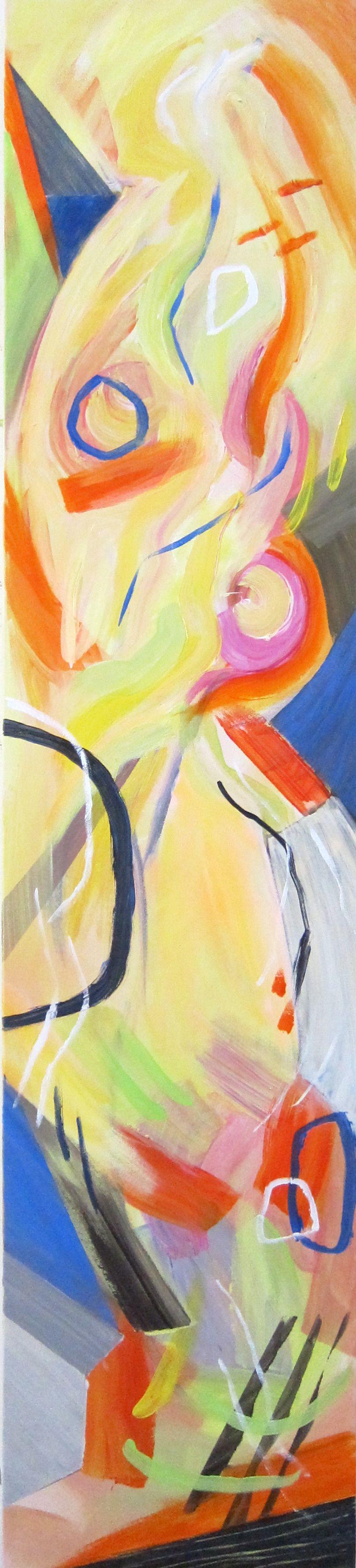 Eliane Saheurs Abstract Painting - Organic Patterns IV, Painting, Acrylic on Canvas
