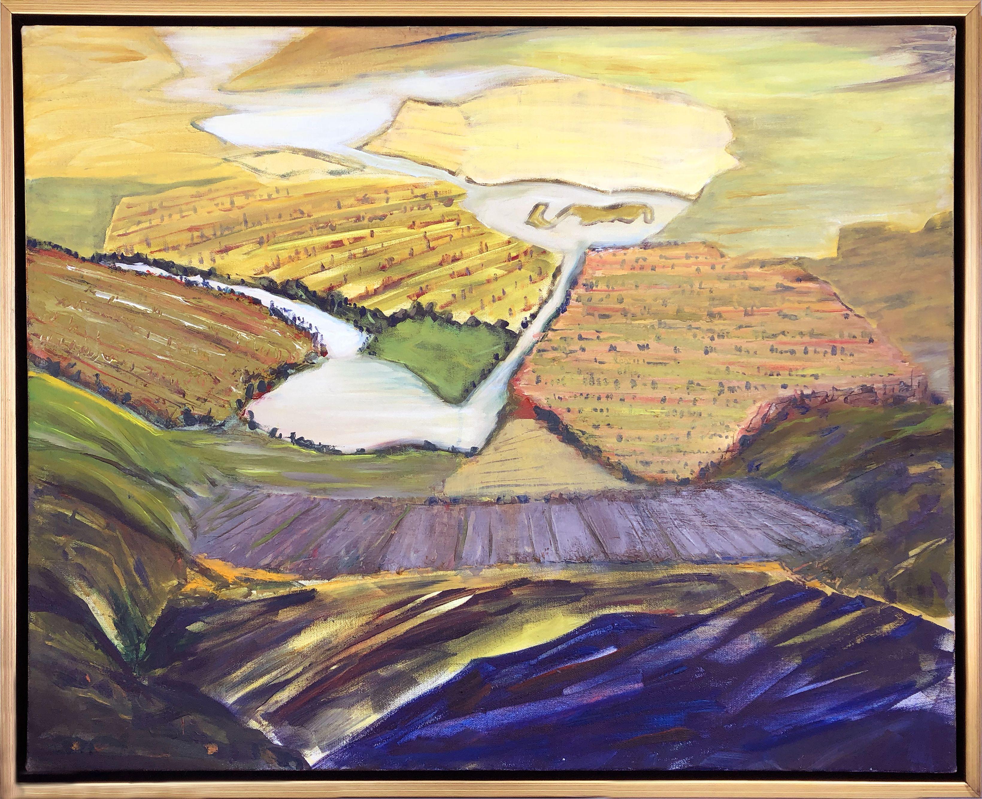 Eliane Saheurs Landscape Painting - VallÃCe de Tet, Painting, Oil on Canvas