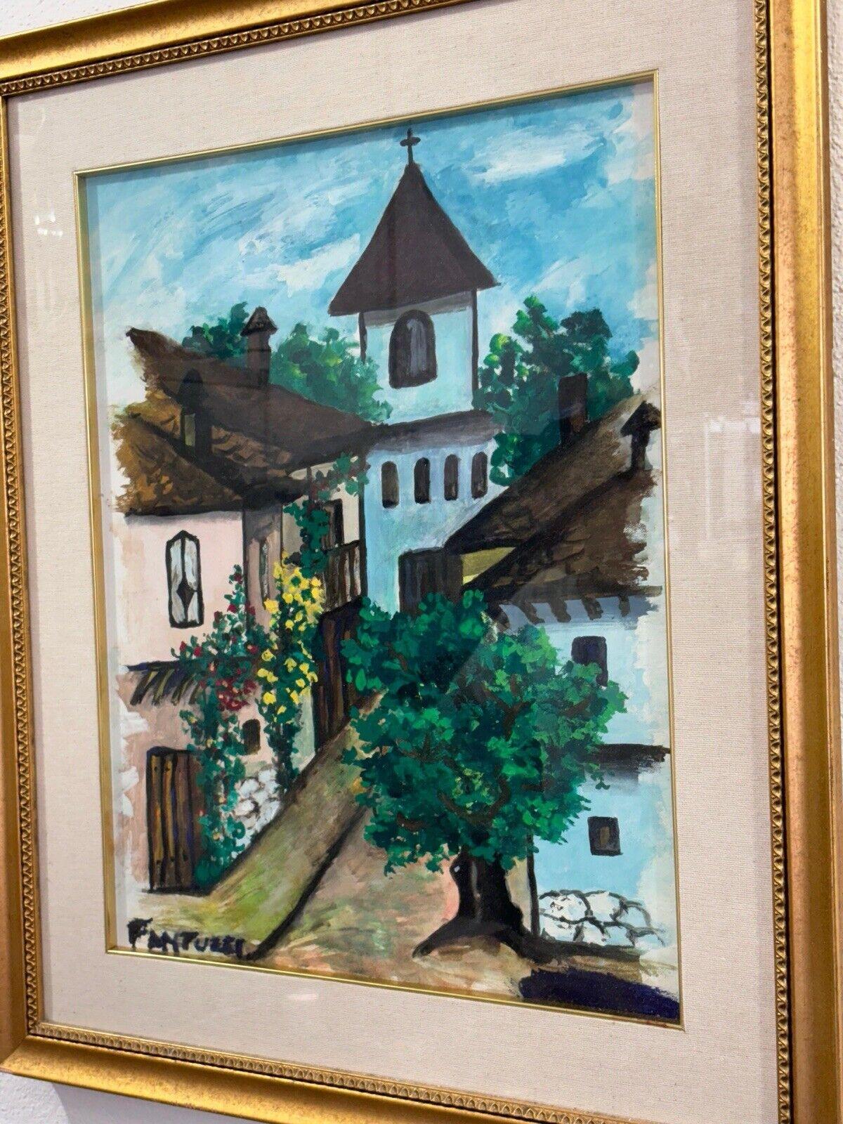 Italian Eliano Fantuzzi dipinto olio su tela in vendita