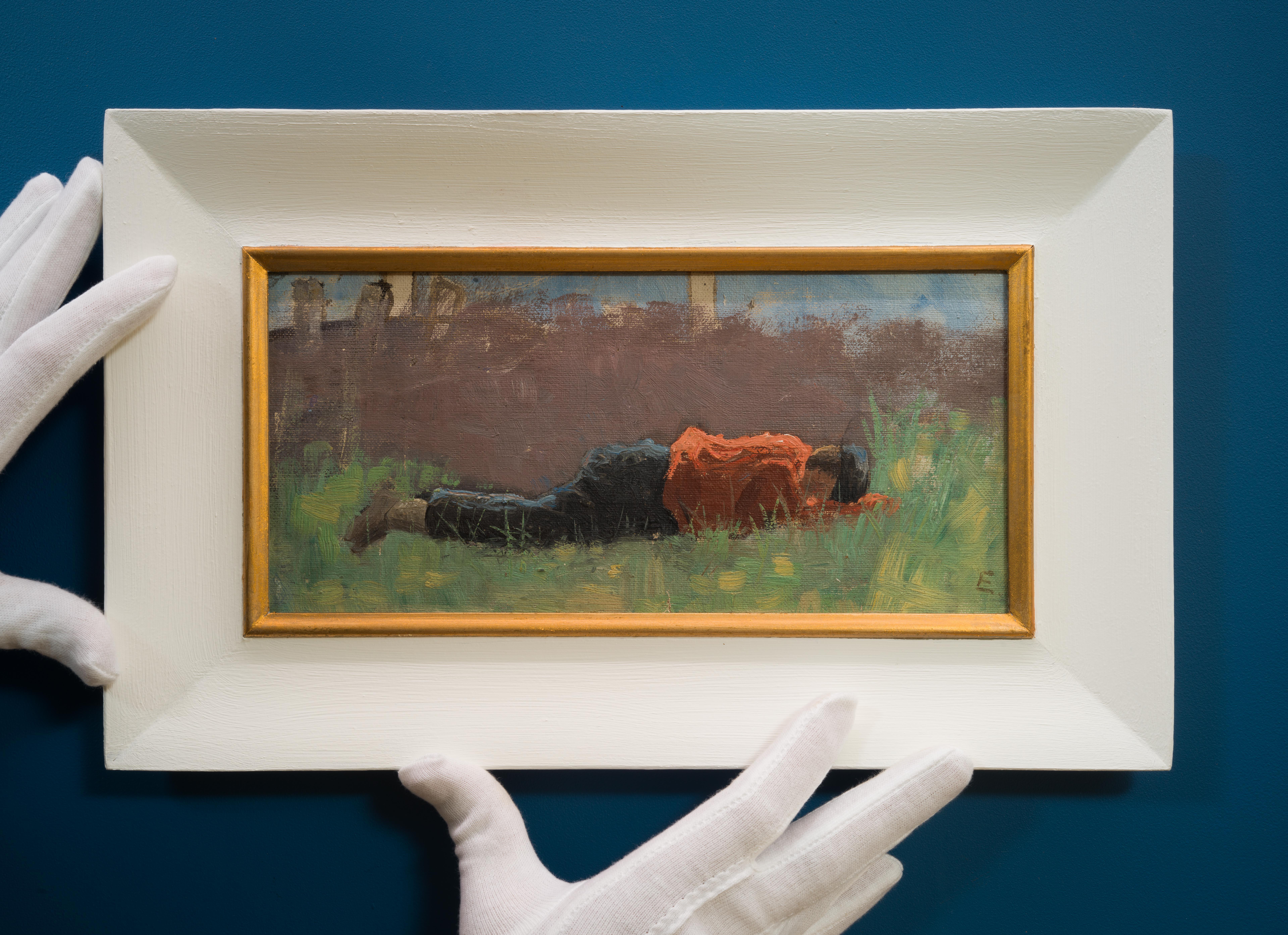 Boy in a Meadow (1885) by Elias Erdtman 1