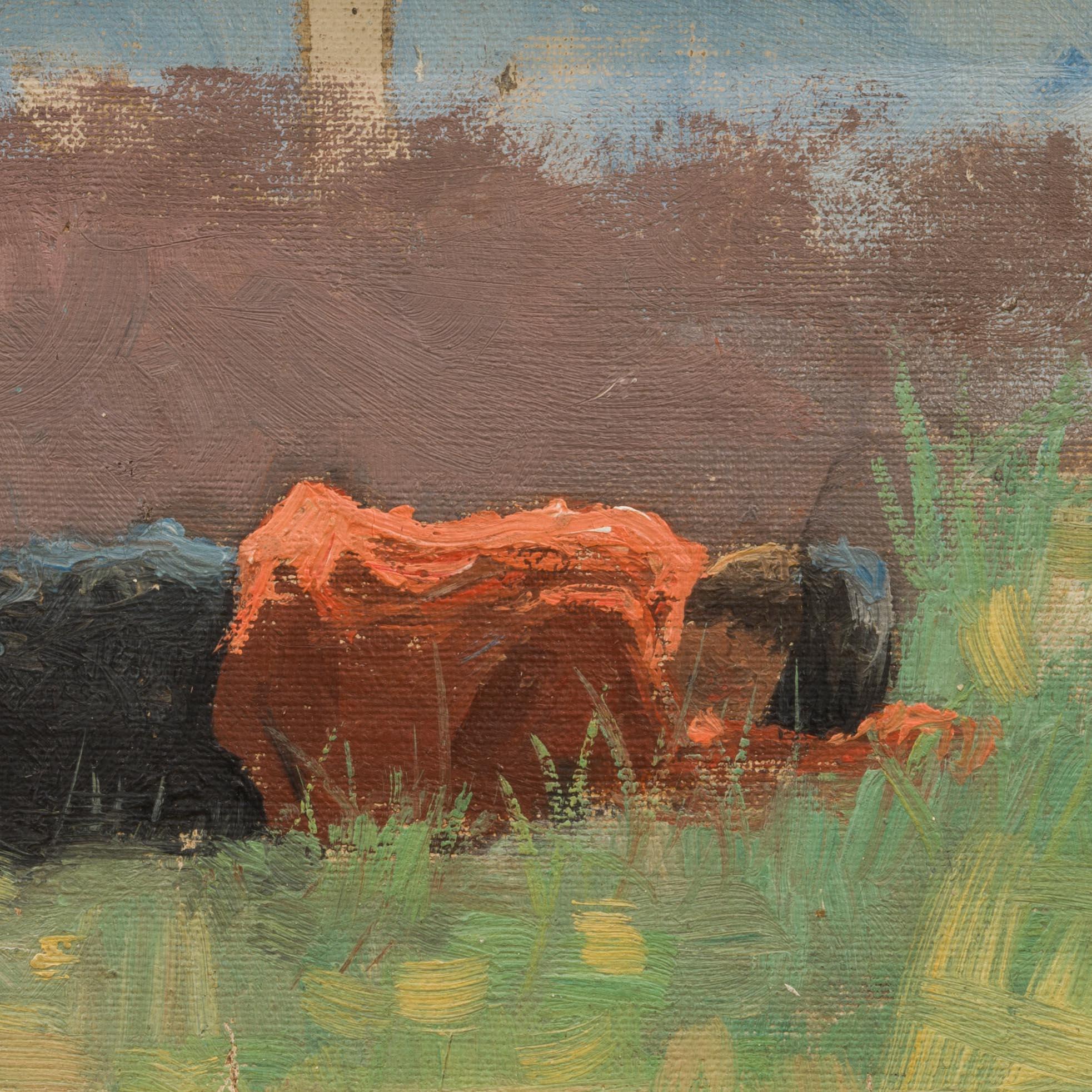 Boy in a Meadow (1885) by Elias Erdtman 4