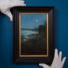 Spiegelungen im Mondlicht, Heyst-sur-Mer. Gemalt 1884