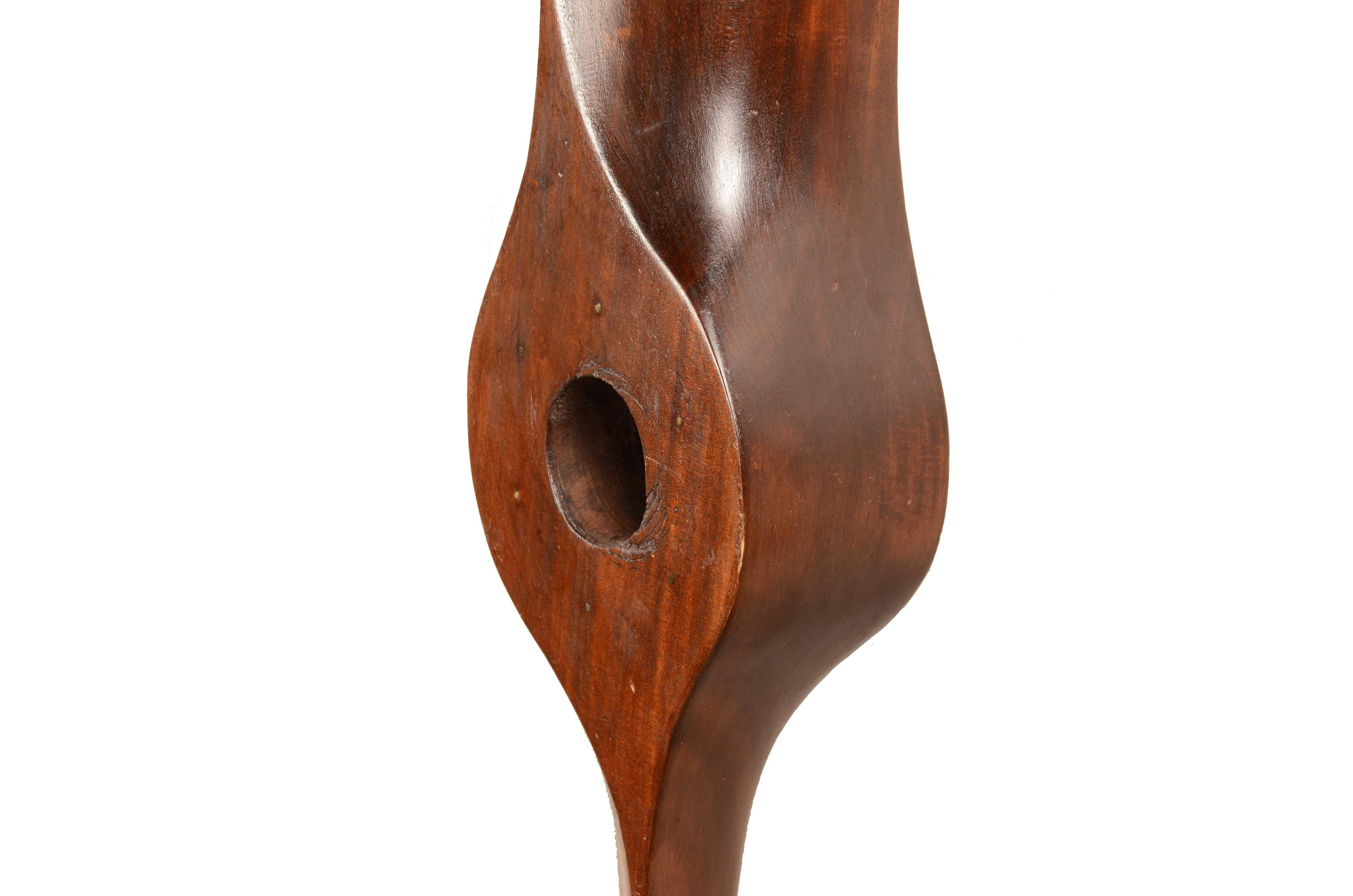 English mahogany wood decorative airplane propeller from the 1940s. For Sale 9