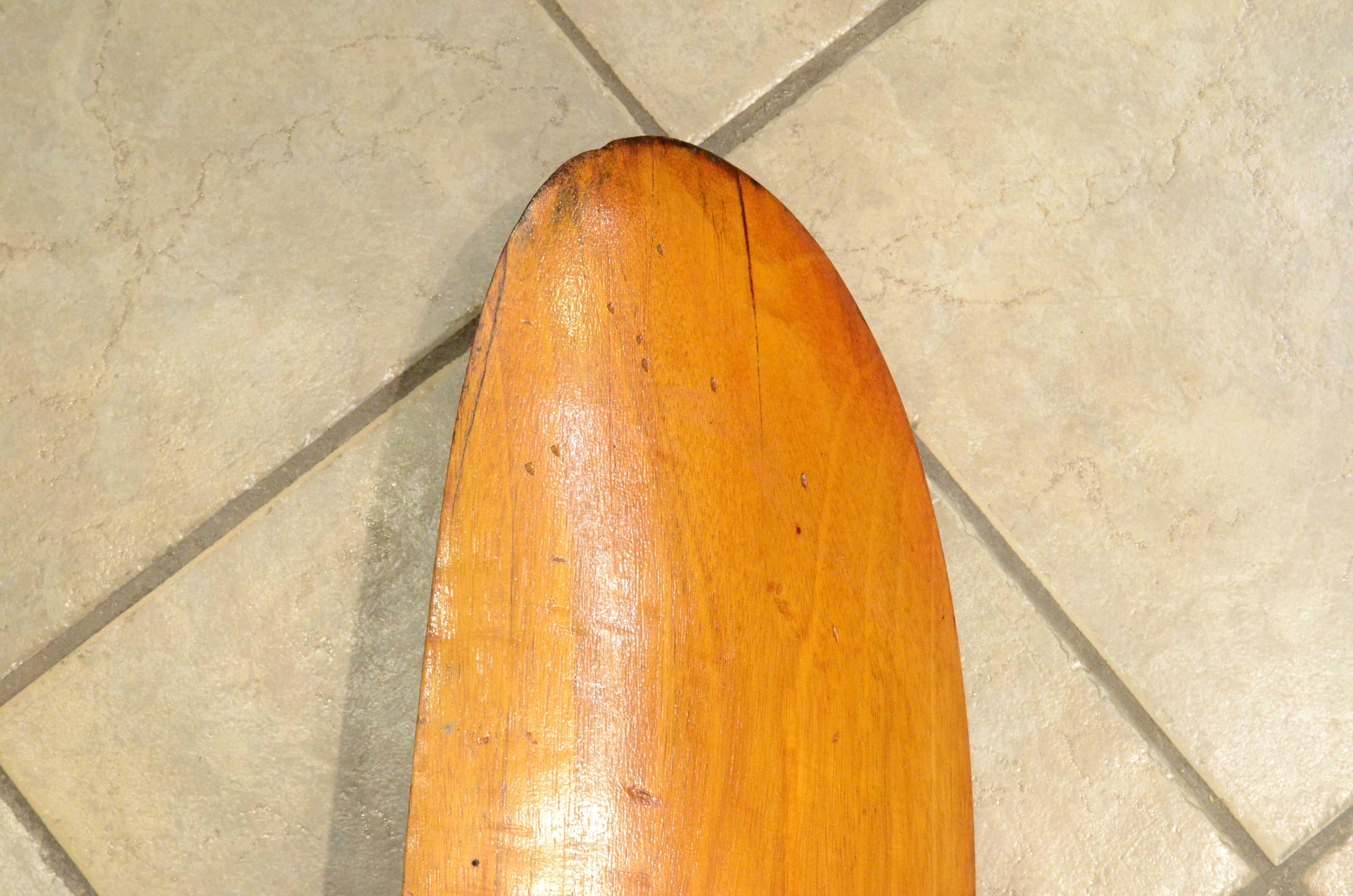 Hélice en bois, moyeu central à 6 trous, DDR WRXO95 Allemagne de l'Est, années 1950. en vente 9