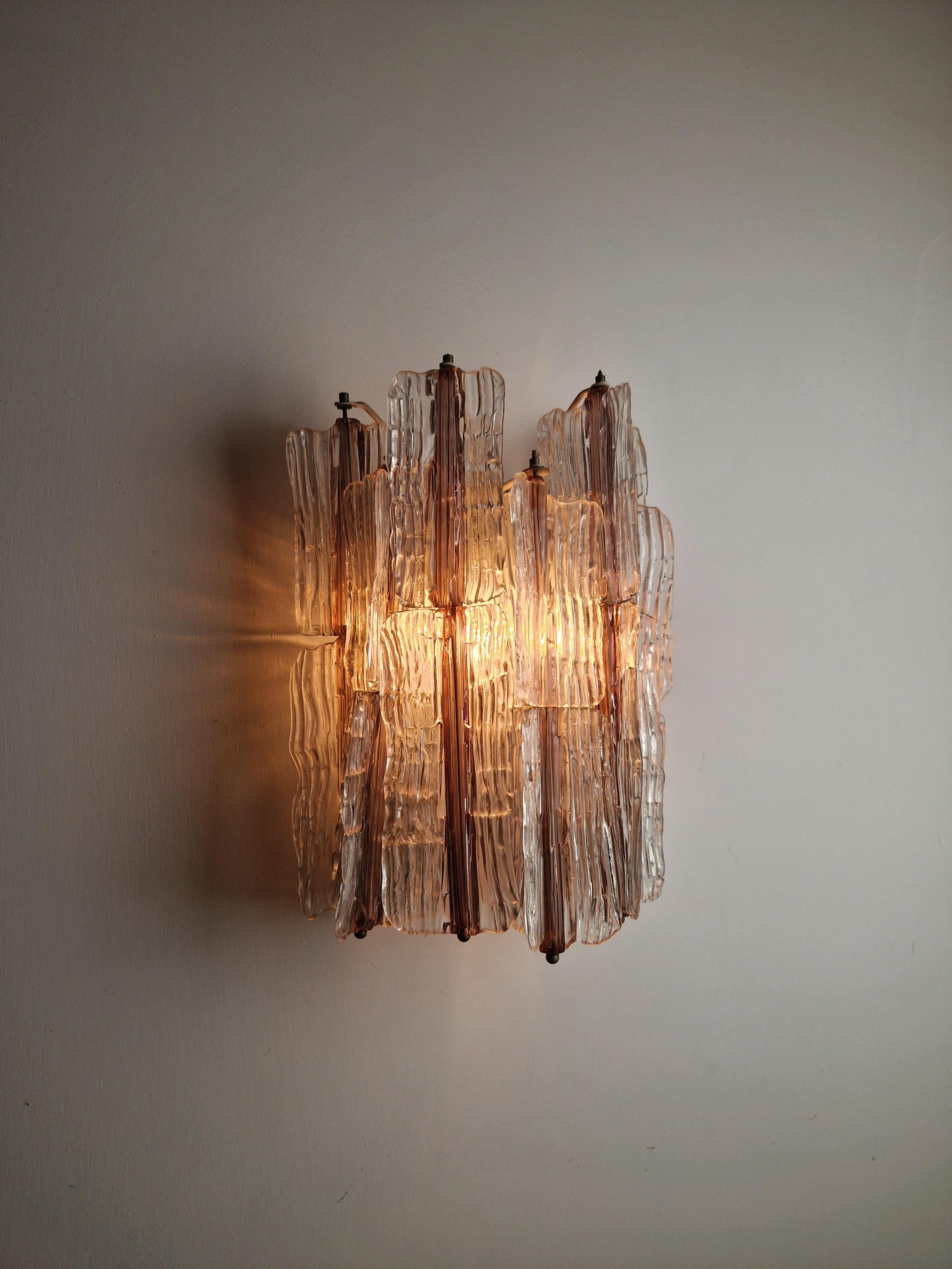 “Elica” wall light in Murano glass by Toni Zuccheri for Venini 60s, 70s For Sale 6