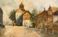 Attribut. Elie Anatole Pavil (1873-1948) - Anfang des 20. Jahrhunderts Öl, Eine ruhige Straße