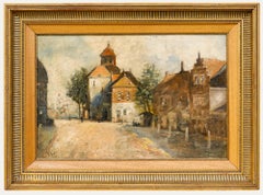 Attrib. Elie Anatole Pavil (1873-1948) - Early 20th Century Oil, A Quiet Street
