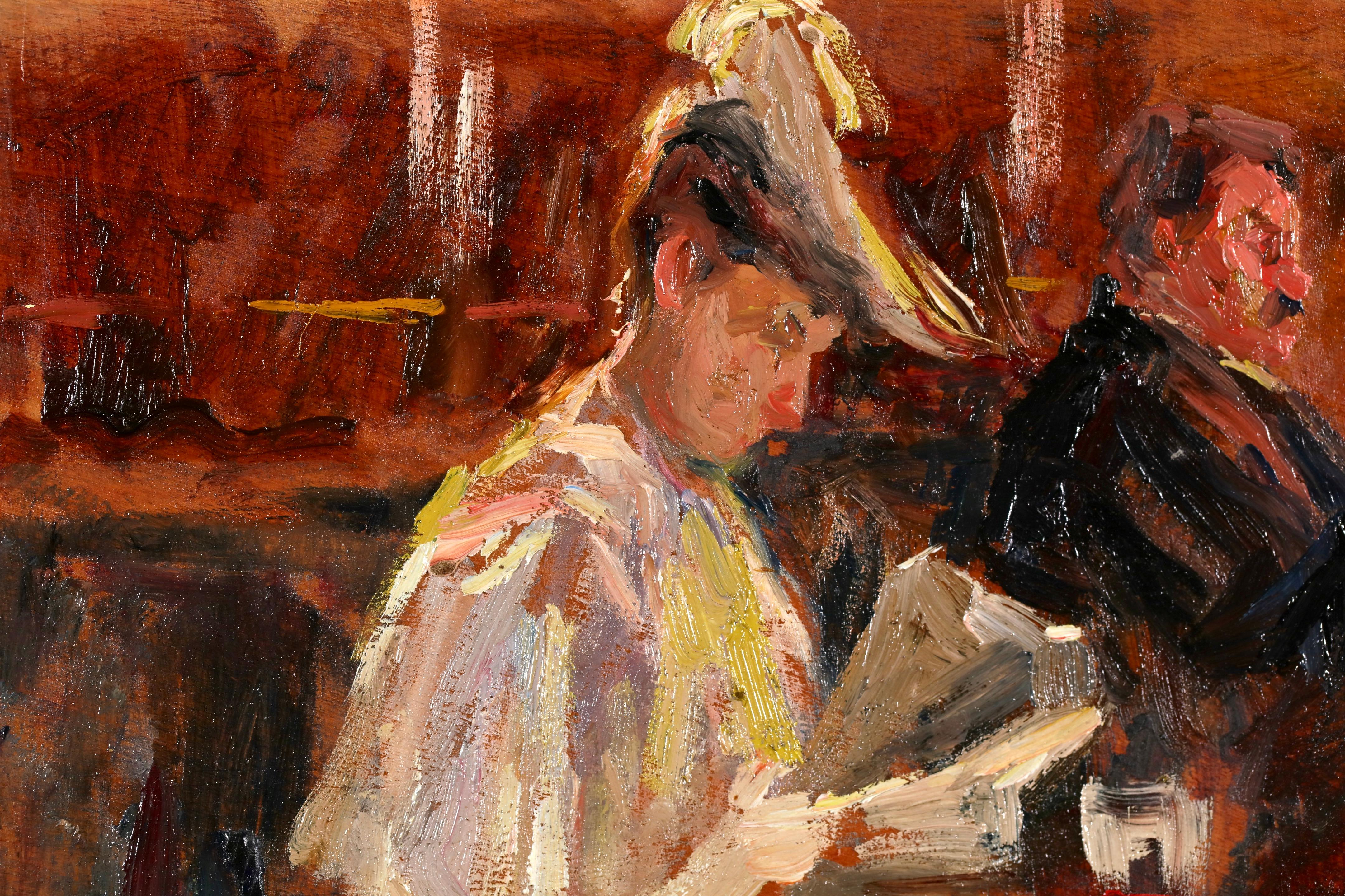 Elie Roc Post Elie Anatole Pavil - Au Cafe - Post Impressionist Figures in Interior ...