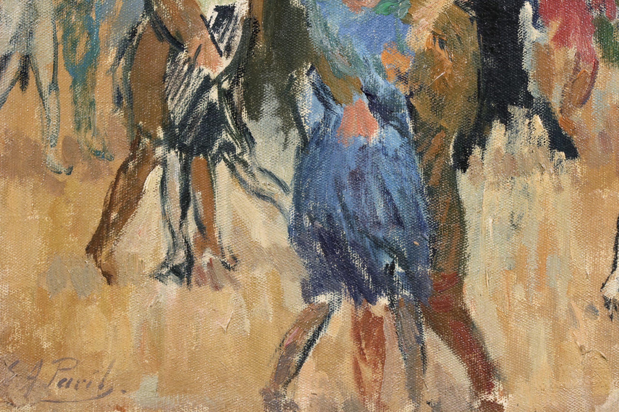 Bar Dansant Montmarte - Peinture à l'huile figurative post-impressionniste - Elie Pavil 2