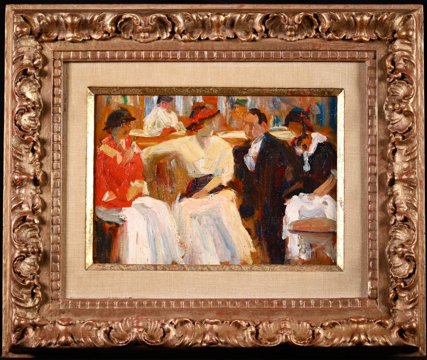 Etude pour tableau du Salon 1911 - Figurative Impressionist Oil by Elie Pavil - Painting by Elie Anatole Pavil