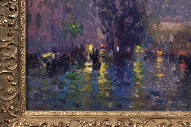 Elie Anatole Pavil Moonlight Paris Post Impressionist Oil Night
