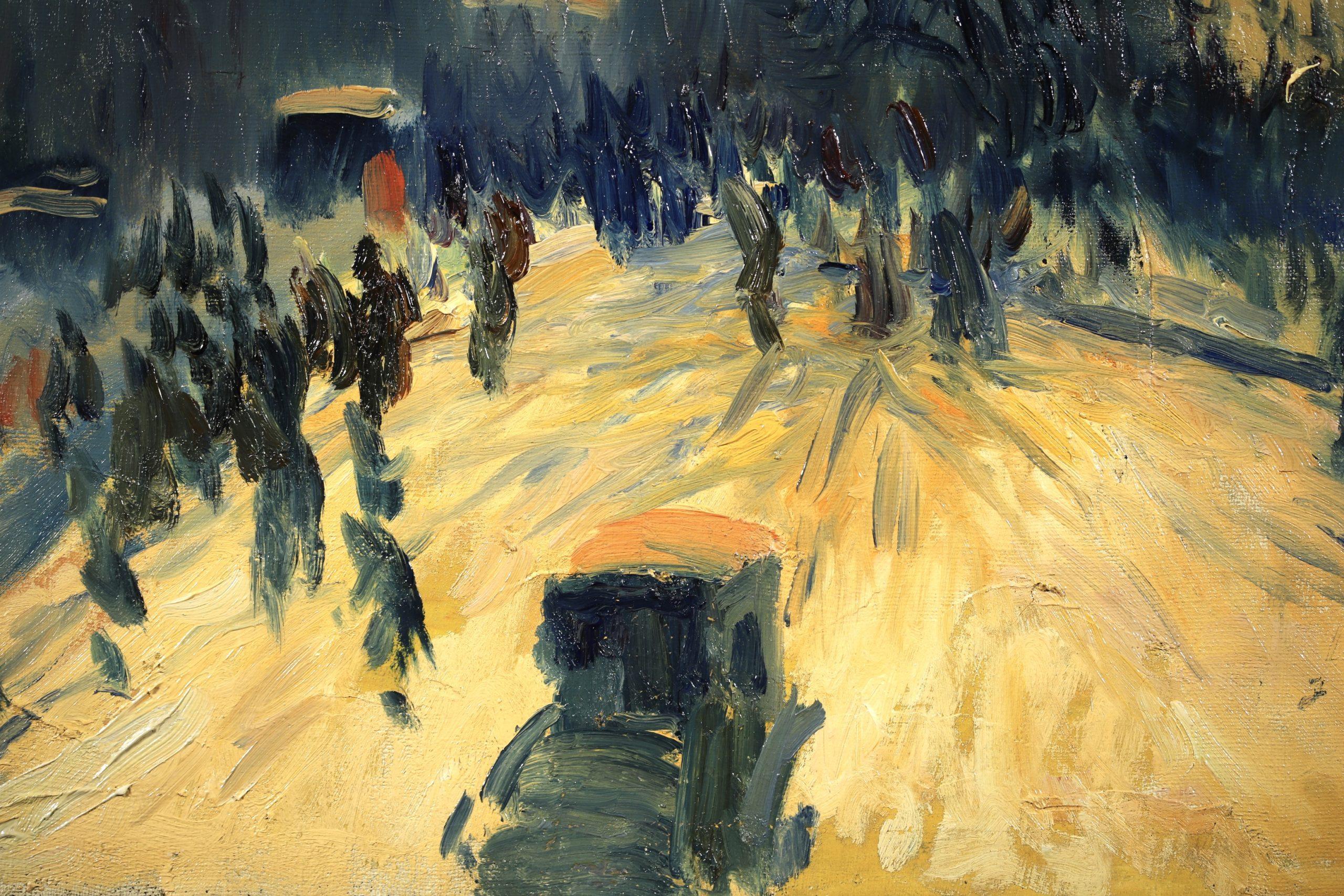 Place Pigalle - Pintura al óleo de paisaje postimpresionista de Elie Pavil 1