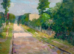 Une rue a Aulnay-Sous-Bois - Environs de Paris - Impressionist Landscape - Pavil