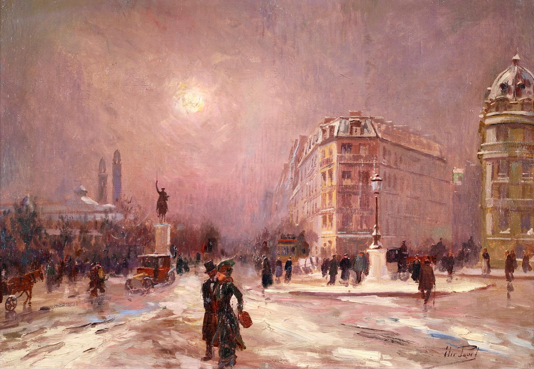 winter in paris painting