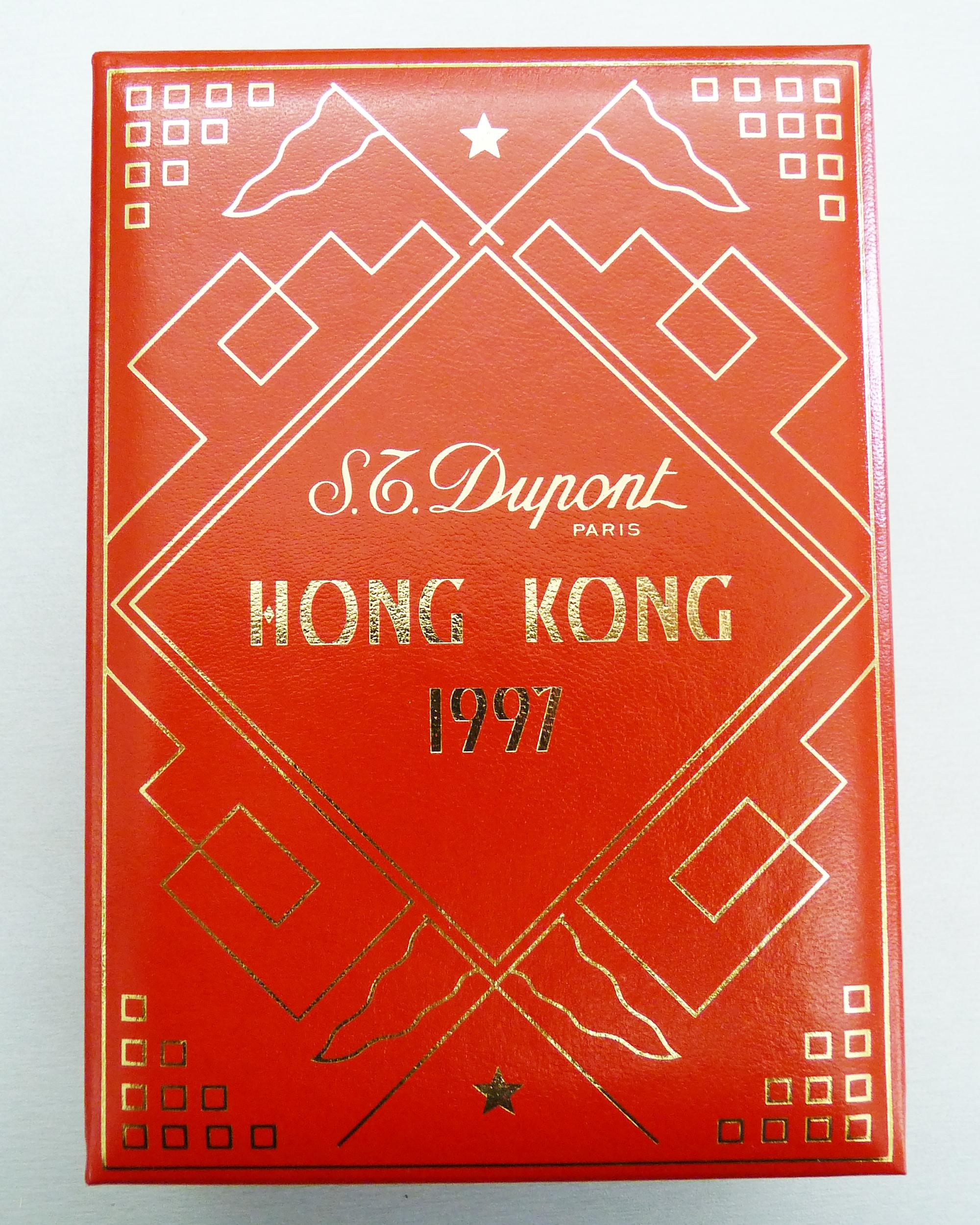 Zigarren-Humidor von Elie Bleu für 200 Zigarren, Hongkong, 1997 und S.T. Leuchtmittel von Dupont im Angebot 2