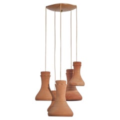 Elie Eppstein, lustre, terre cuite, Israël, 1970