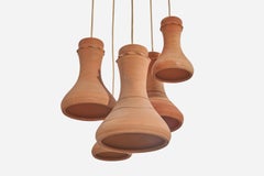 Elie Eppstein, lustre, terre cuite, Israël, 1970