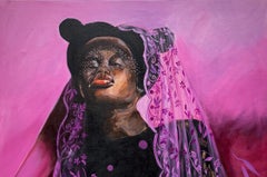 Beauty in the Deep End -21. Jahrhundert, Zeitgenössisch, Figuratives Porträt, Mode