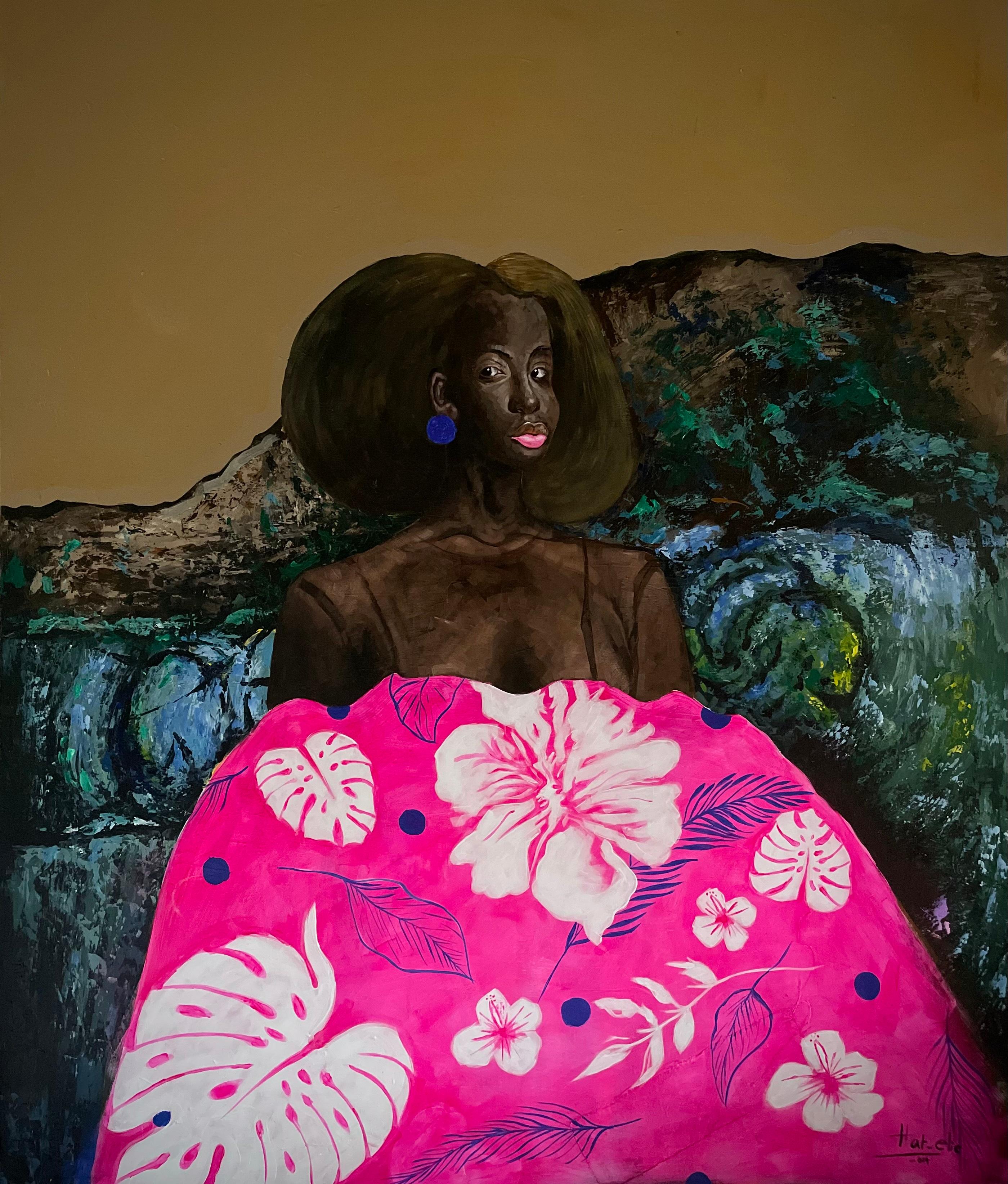 Elie HATUNGIMANA Figurative Painting - Blacknificient -21st Century, Contemporary, Figurative Portrait, Fashion, Women