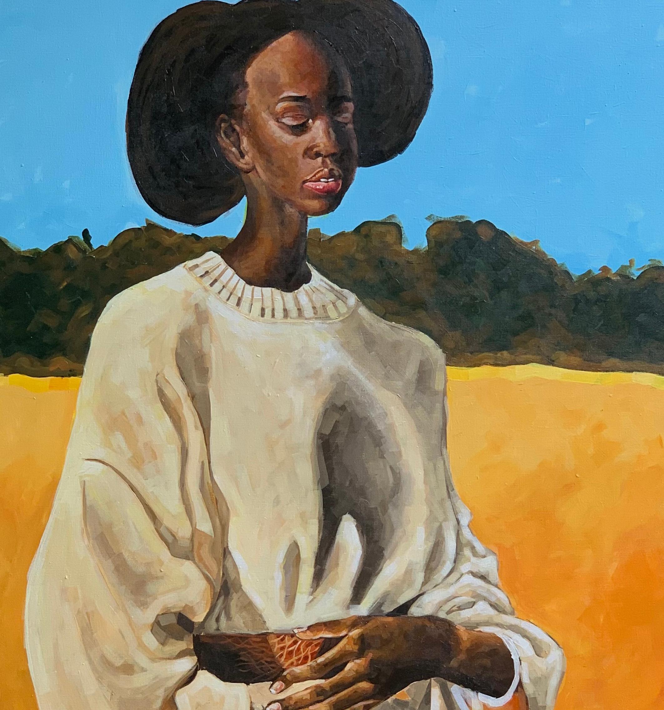 Echoes of Love -21st Century, Contemporary, Figurative Painting, Women Art For Sale 3