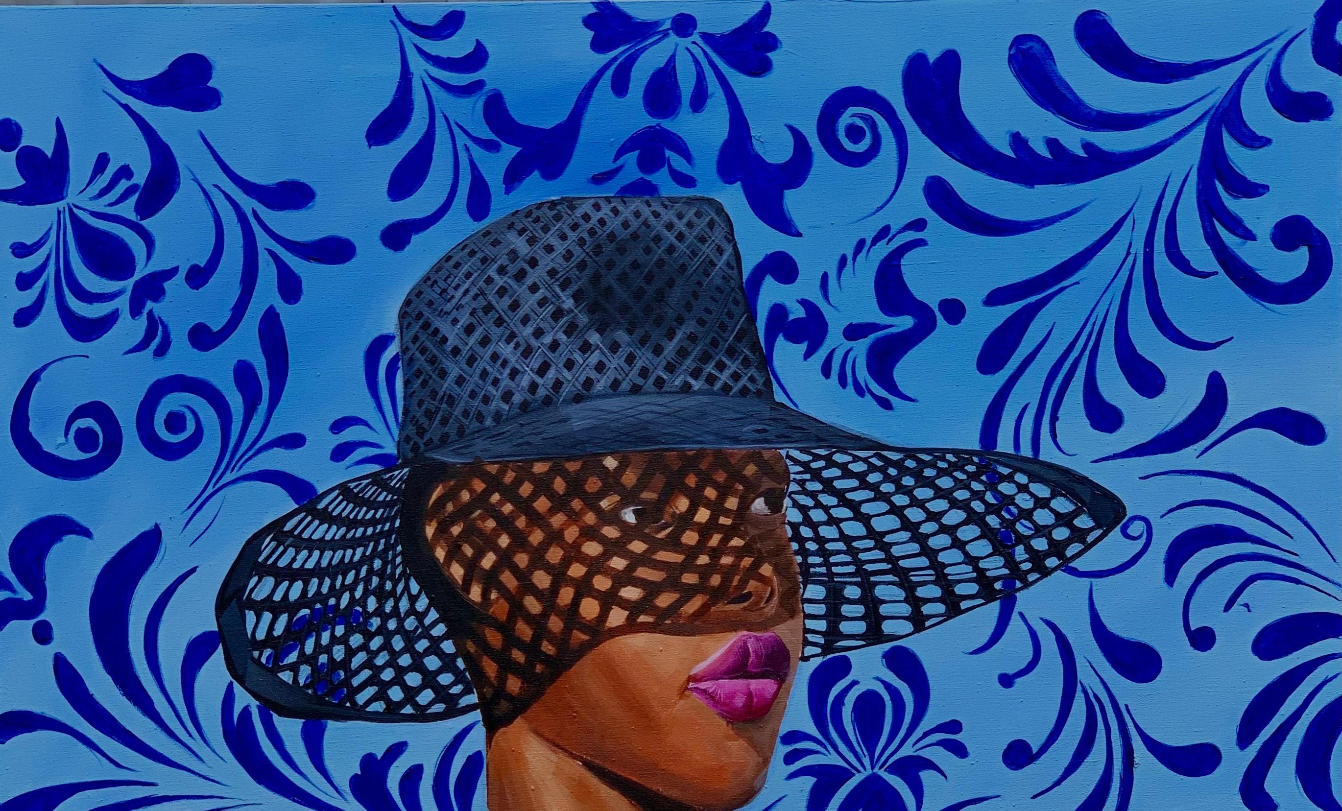 Forged in Light -21° secolo, Contemporaneo, Ritratto figurativo, Moda, Donne - Painting di Elie HATUNGIMANA