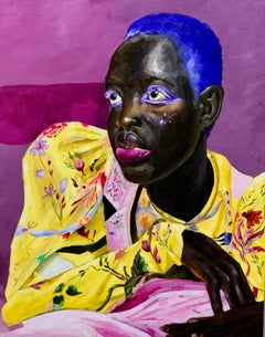 Inner Bloom -Siglo XXI, Contemporáneo, Pintura Figurativa, Arte Femenino