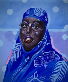 Mélanine dans l'éclat - 21e siècle, Contemporain, Portrait figuratif, Moderne
