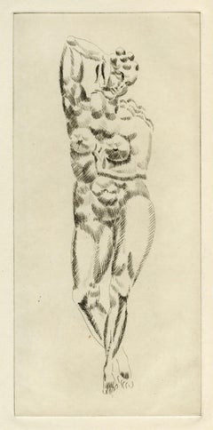 Antique Female Nude - Standing Female Nude  (Havard)