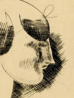 Profile Bust of a Girl - Woman's Head in Profile (Havard)
